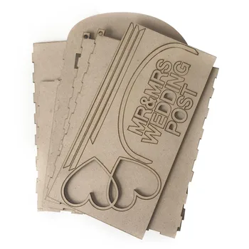 

DIY Card Box Wooden Wedding Supplies Square Storage Gift Money Case Party Love Heart Decoration Anniversary Desktop With Lock