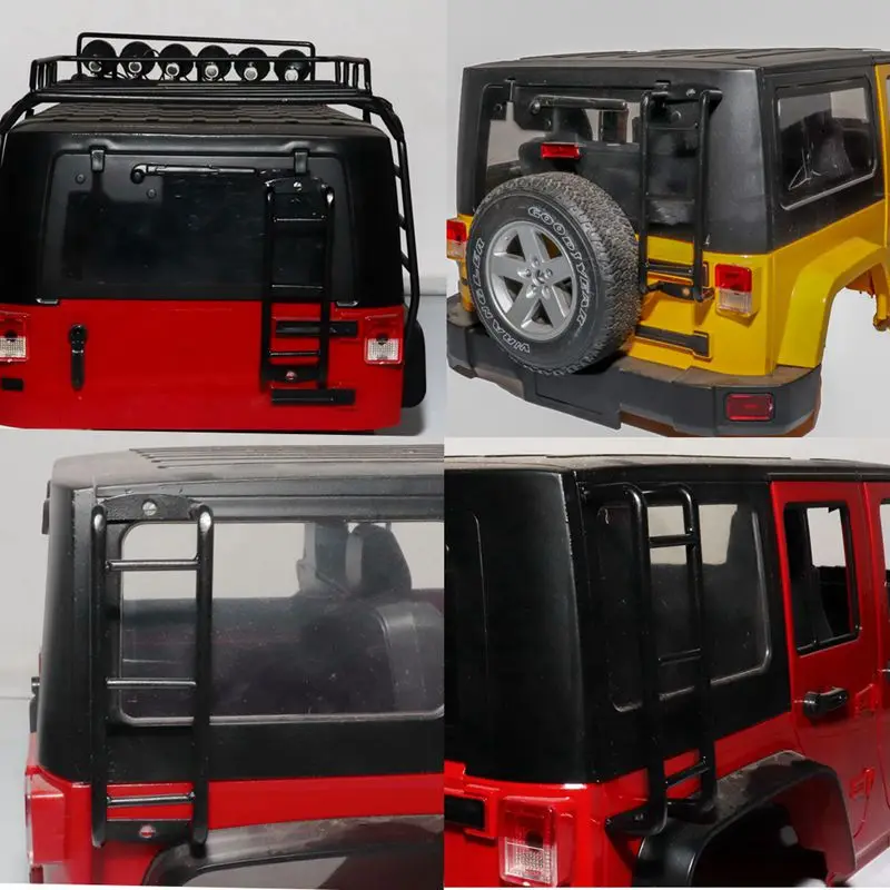 2PCS RC Mini Metal Ladder Stairs Accessories for 1/10 RC Crawler Traxxas TRX4 TRX-4  Body SCX10 90046 90047 D90  D110