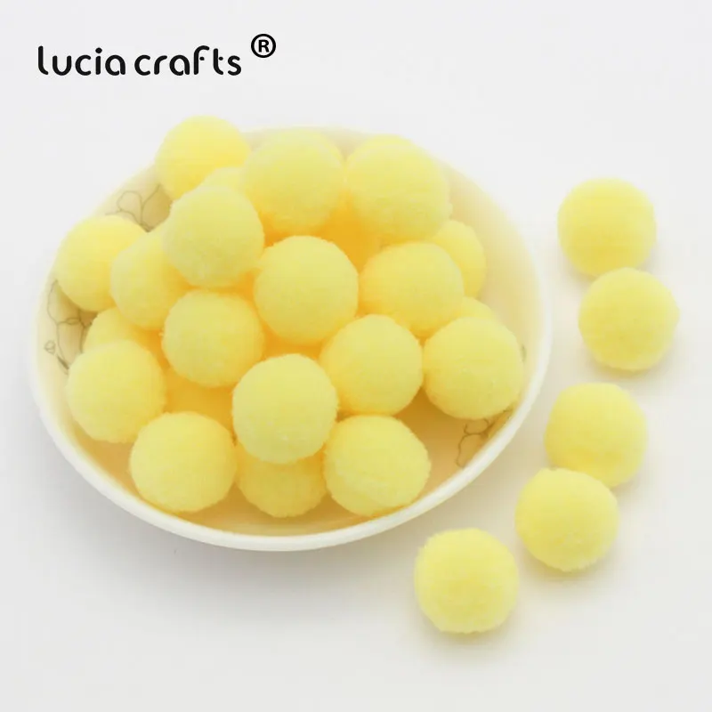 Lucia Crafts 50 шт./лот 20 мм разноцветные варианты помпон DIY Свадебные украшения Аксессуары для кукол J0801