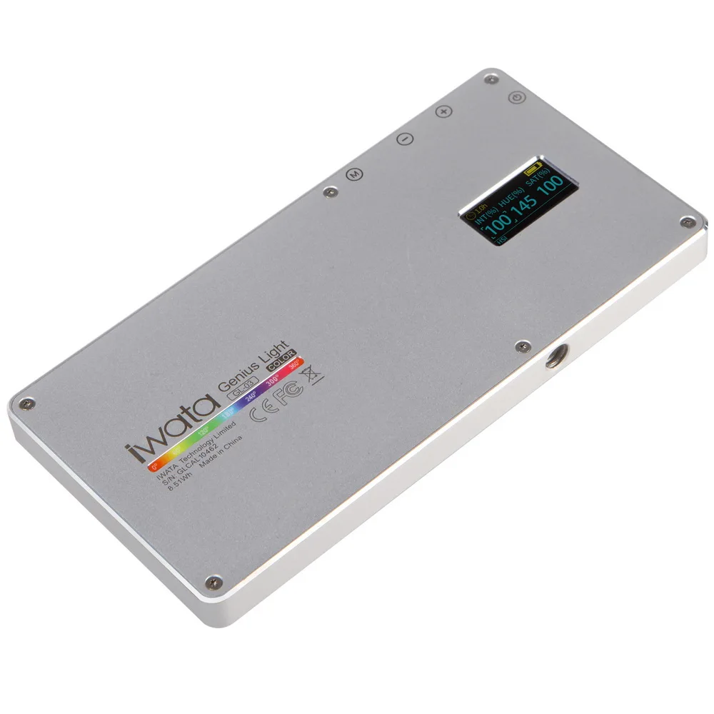 Iwata GL-03 RGB Полноцветный Светодиодный светильник для видео 3000 K-5500 K с регулируемой яркостью для студийной фотосъемки DSLR камеры светильник для Vlogging Live