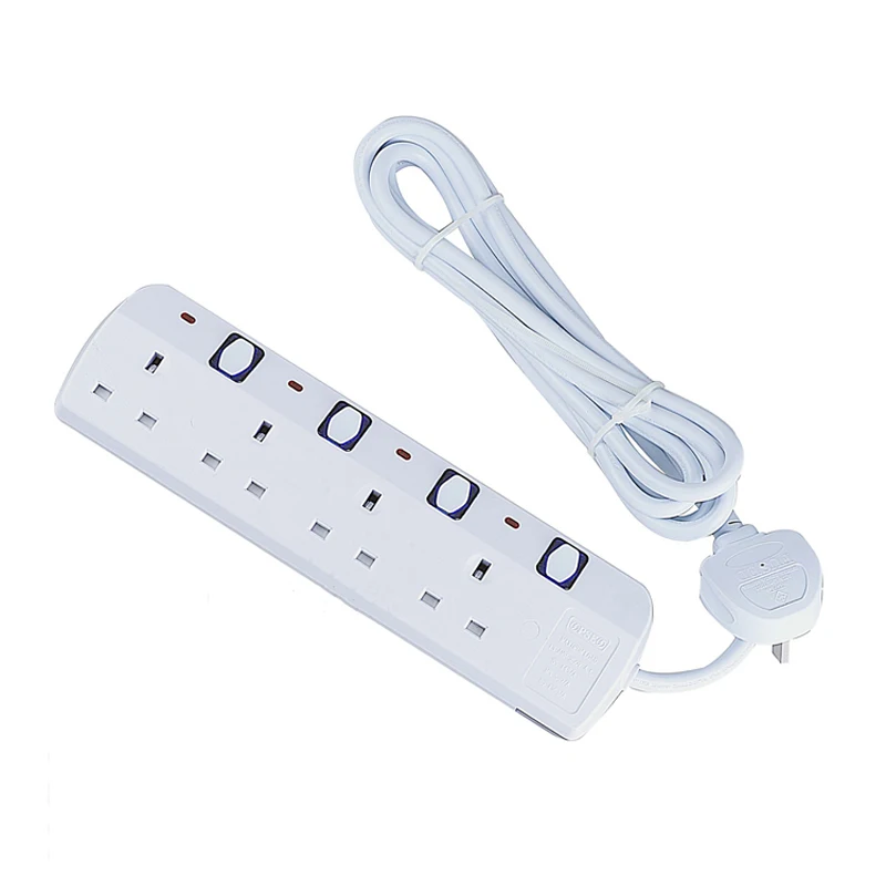 

Штепсельная Вилка стандарта Великобритании, 3 м, розетка с удлинителем, розетка с независимым переключателем стандарта Великобритании, 250 В,...