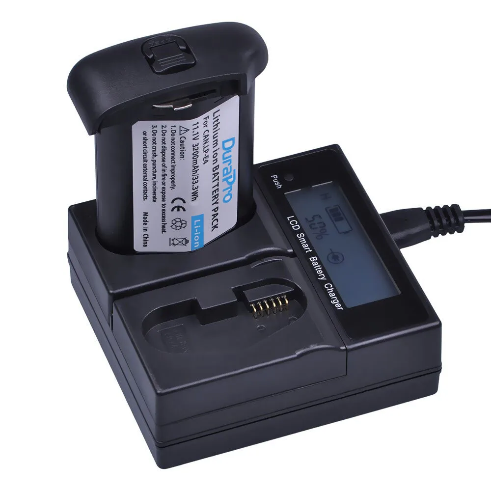 3200mAh LP-E4 LP-E4N Battery with Charger for Canon EOS-1D C 1D Mark III IV 1Ds Digital Camera | Электроника