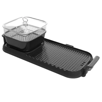 

Roasted hot pot BBQ one-piece electric grill home smoke-free electric baking pan Maifan stone non-stick barbecue machine commer
