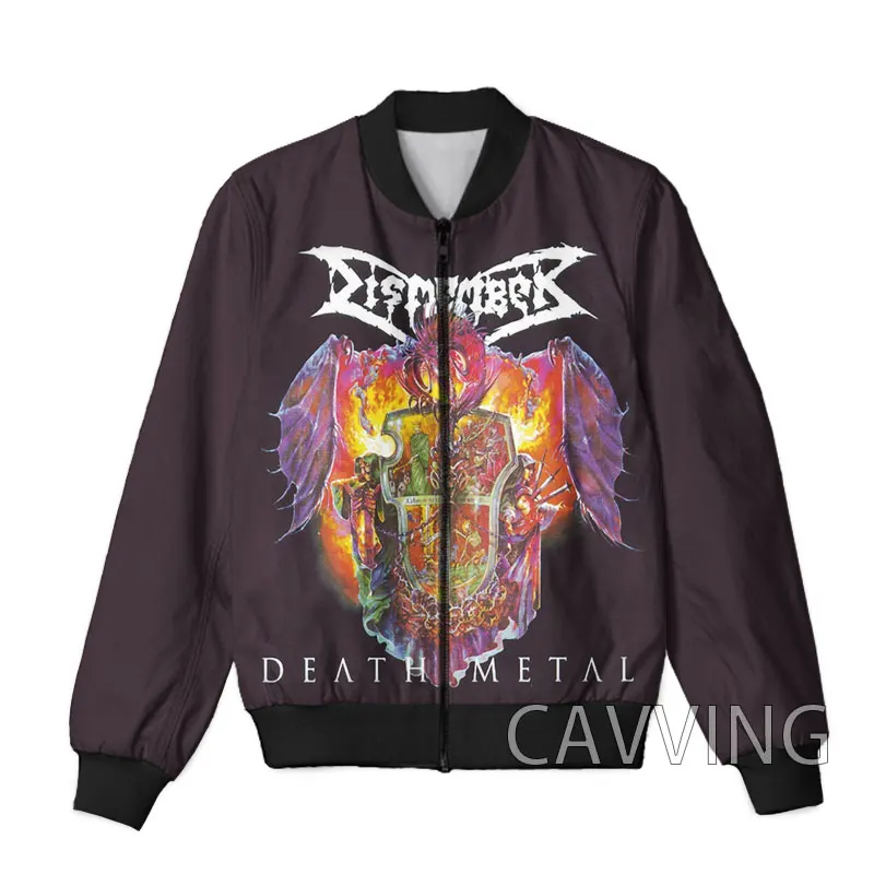 New Fashion  Women/Men's  3D Print  Dismember  Band  Zipper Bomber Jackets Men Overcoat Mens Coat Zip Up Jackets 2