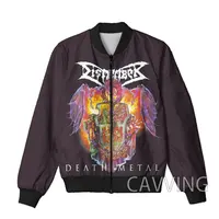 New Fashion  Women/Men's  3D Print  Dismember  Band  Zipper Bomber Jackets Men Overcoat Mens Coat Zip Up Jackets 2