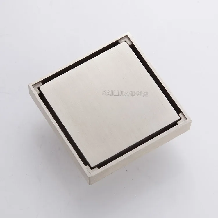 

Copper Deodorizing Floor Drain Hidden Brushed European-Style High-End Spring Deodorizing Core Copper Floor Drain Quality