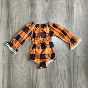 

girlymax infant girl fall romper toddler baby plaid romper