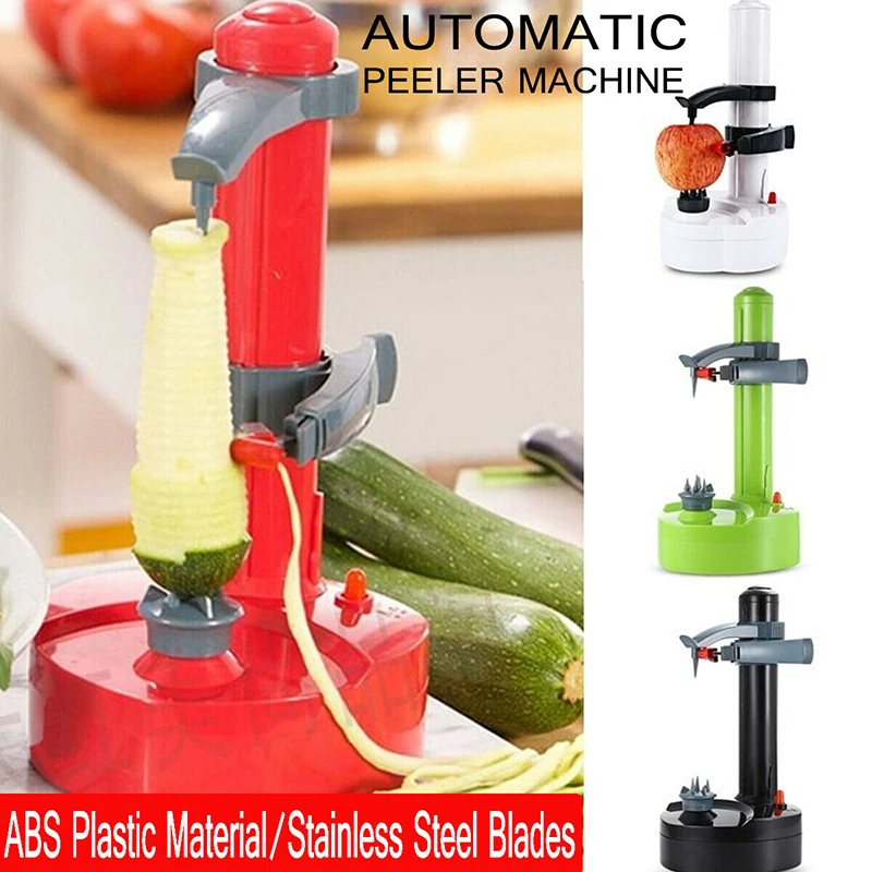 Electric Potato Peeler, Automatic Apple Peeler Machine, Heavy Duty  Stainless Steel Rotating Peeler with 2 Extra Blades for Kitchen Fruits and  Vegetables