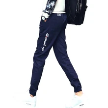 Новая распродажа Весенние трендовые мужские брюки с принтом Простые повседневные штаны с буквами