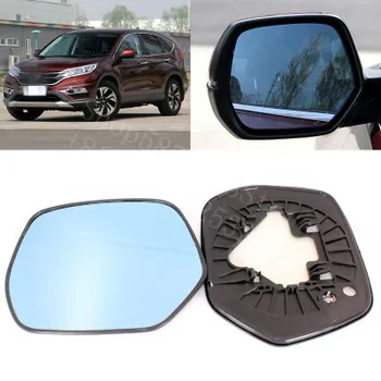 

For Honda CRV 2010-2020 US-Version Car Side View Door 2Pcs Wide-angle Rearview Mirror Blue Glass With Base Heated LED Light