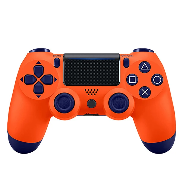 Bluetooth Wireless Gamepad For PS4 Controller For Playstation 4 Dualshock 4 Double Vibration Joystick Gamepad - Цвет: Tangerine