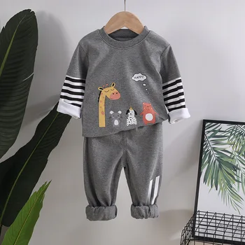 

Autumn Casual Baby Kids Sport Clothing Cartoons Clothes Sets for Boys Costumes 100% Cotton Baby boy Clothes 1 -4 Years Old