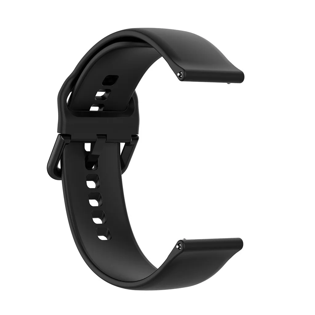 Silicone Wrist Strap For Huami Amazfit GTS Smart Watch Strap Replacement Watch Band Soft Sport Women Men Bracelet New 19Oct - Цвет: Black