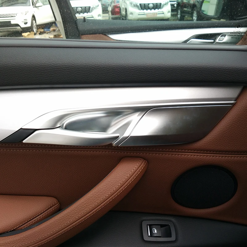 TOOGOO Abs Mat Chrome Couverture De Serrure De Porte De Voiture Garniture pour BMW X5 F15 2014 2015 pour X6 F16 2015 Voiture Styling Accessoires Autocollants