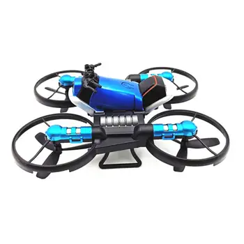 

2 in 1 6 Axis 2.4G Folding RC Motorcycle Aircraft Quadcopter WiFi Camera Toy New