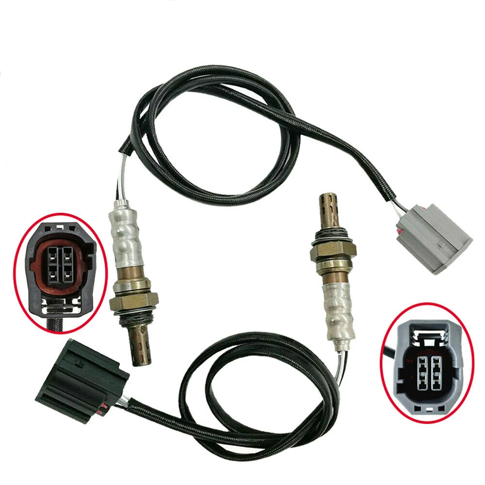 2pcs O2 Oxygen Sensor for Mazda 5 2.3L 2006-2007 Mazda 3 2.0L 2.3L 2004 2005 Upstream Downstream 4 Wires 234-4396 234-4390 3