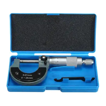 

0-25mm 0.01mm Outside External Metric Gauge Micrometer Machinist Measuring W/Box