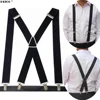 Solid Color Unisex Adult Suspenders Men XXL Large Size 3.5 cm Wide Adjustable Elastic 4 Clips X Back Women Trousers Braces Party ► Photo 1/6