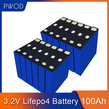 

8PCS lifepo4 3.2v 100Ah lithium battery Lithium iron phosphate battery no 3.2v 105ah for DIY 12V 24V 48V battery pack backup