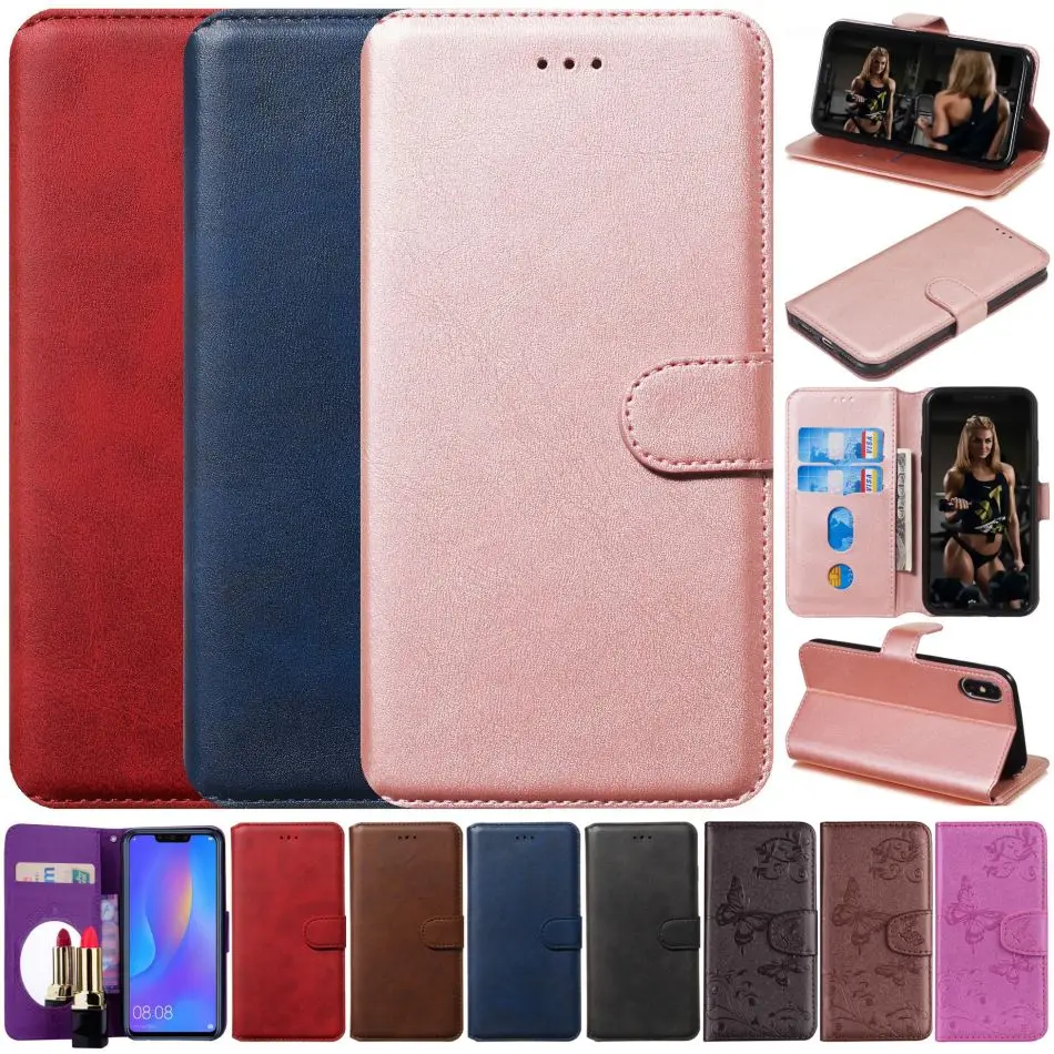 Простой Чехол книжка S10E для Samsung Galaxy S7 Edge S8 S9 S10 Plus сумка J4 J6 J8 2018 чехол J120 J3 2016 J5 2017 J7