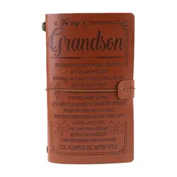 Carnet de notes Vintage en Faux cuir gravé, Journal intime pour petit fils et petite fille 