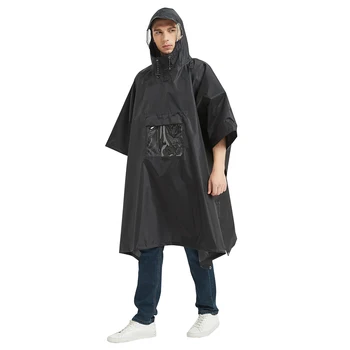 Multifunctional Raincoat Man Waterproof Hooded Rain Poncho Raincoat Women Raincoat Suit Rainwear For Hiking Cycling Camping 4