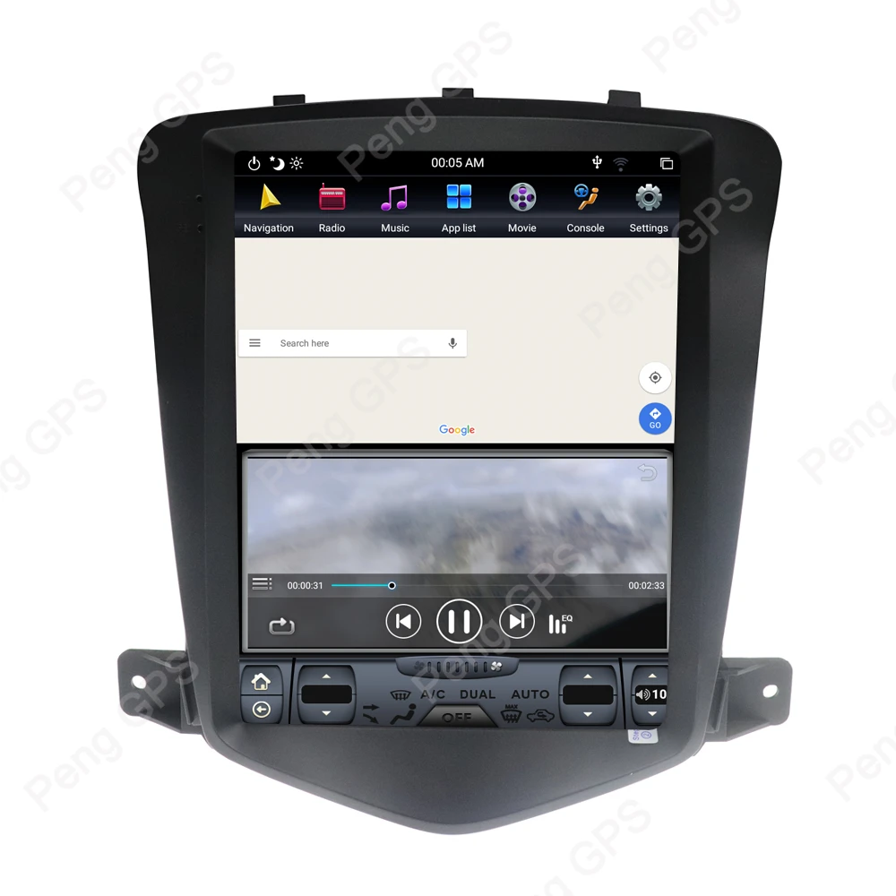 1080P Android 8,1 Тесла вертикальный экран для Chevrolet Cruze 2008-2012 gps навигация 4G+ 32G dvd-плеер встроенный CarPlay головное устройство
