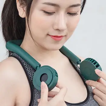 

Portable Neck Fan USB Rechargeable Portable Neck Fan For Summer Hands Free Camping Neckband Hiking