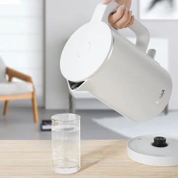 

1500W 1.7L KONKA KEK-KM18 Smart Electric Kettle 6 Min Fast Boiling Household 304 Stainless Steel Double Anti Hot Electric Kettle