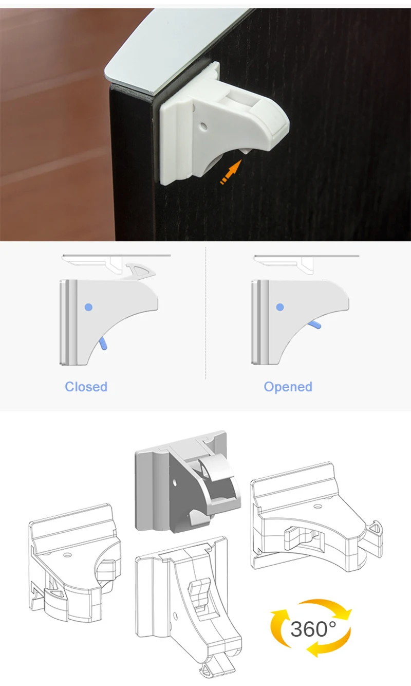 12 шт. Магнитные Детские замки безопасности для детей, шкафчик для безопасности, дверной замок, невидимый замок для детей, детская