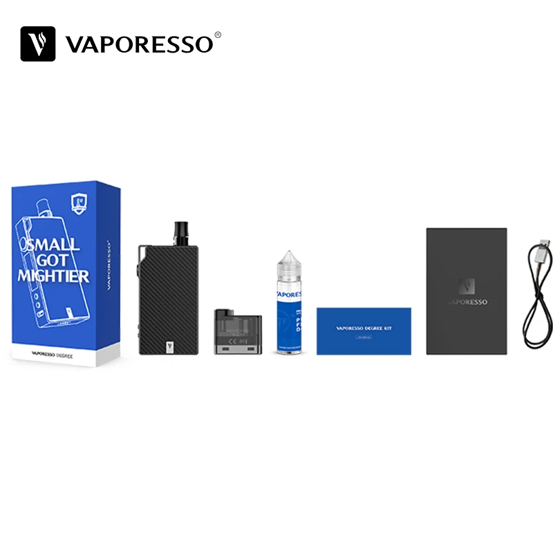 Оригинальный Vaporesso Degree Vape Pod Комплект со встроенным аккумулятором 950 мАч 2 мл