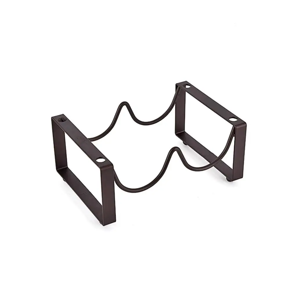 Two Bottles Flat Iron Stacking Creative Wine Rack European Creative Shelf Wrought Iron Wine Holder Red Wine Rack Display Rack - Цвет: Two Bottles