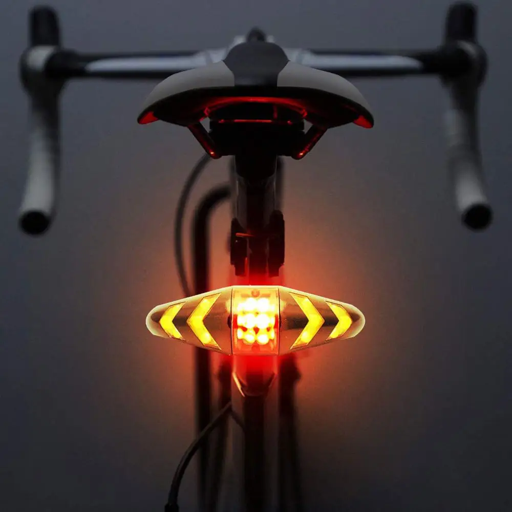 Велосипедный задний светильник с беспроводным управлением, сигнал поворота, велосипедный задний светильник Предупреждение ющий светильник, водонепроницаемый велосипедный задний светильник для велосипеда