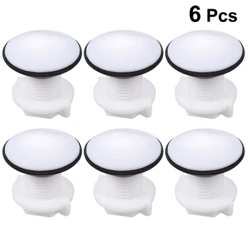 

6pcs Simple Sink Stopper Drain Stoppers Plugs Faucet Hole Plug Water Plug For Basin Laundry Bathtub Kitchen Bathroom Toilet