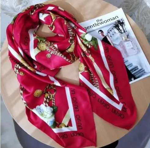 Итальянский модный Бренд Liu женские шарфы, высокое качество летние шарфы шарф - Цвет: 7