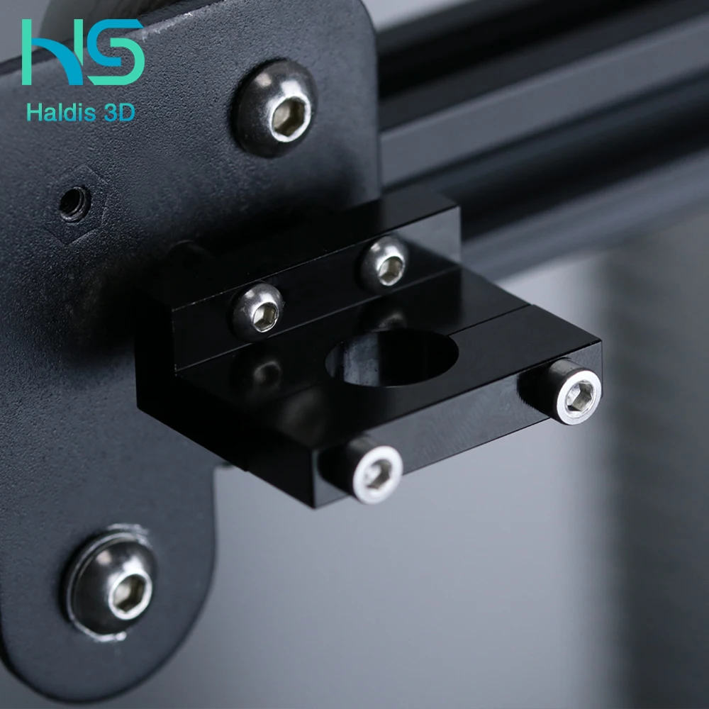 Haldis 3D V6 Hotend Bowden Extruder is an  V6 volcano 3D printer assembly fixed block Ender3 series fixed aluminium parts