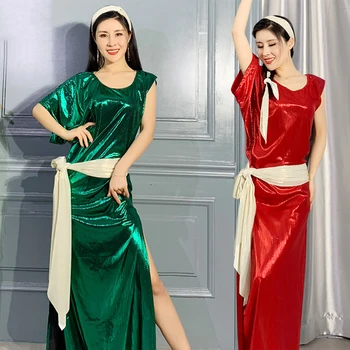 

Belly Dance Costume For Women Bollywood Bellydance Practice Dancewear Sexy Gypsy Dancing Outfit Lady Clothes 4 Pcs Set DC2560