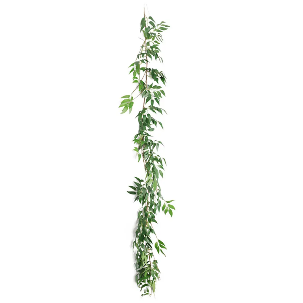 Имитация ресторана ивовые листья серый/зеленый Модный искусственный Эвкалиптовый ротанг 1,7 м украшение сада