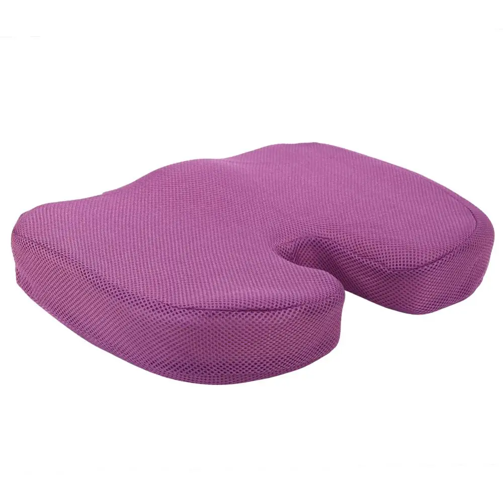 Style B purple Дорожная подушка для сидения копчик ортопедическая пена с памятью U сиденье массажное кресло подушка для автомобиля офисная Массажная подушка - Цвет: Style B purple