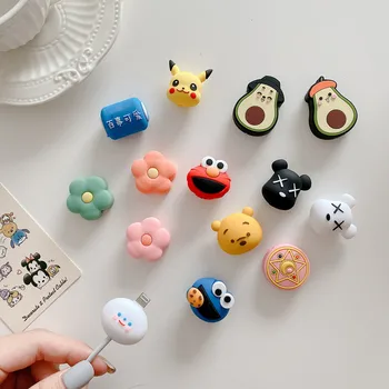 

Cute 3D Cartoon USB Charger Data Cable Cord Protector For iphone X 8 6 7 For Android USB Data cable protection