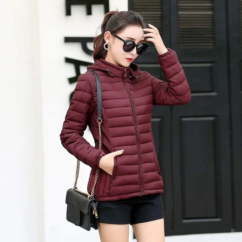 remarkable  ZOGAA Women Winter Fashion Keep Warm Hooded S-5XL Quilty Puffer Jacket Fashion Tide Padded Jacket C