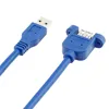 USB Cable 3.0 Extension Male to Female extender cable cord Dual Shielded  Screw Panel Mount 0.3M 0.6M 1M 1.5M 3M ► Photo 2/6