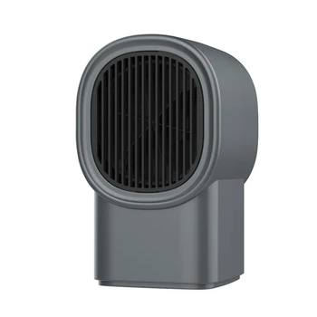 

Mini Electric Air Heater Portable Winter Warmer Fan PTC Heating Stove Radiator Warmer Fan EU Plug(Gray)