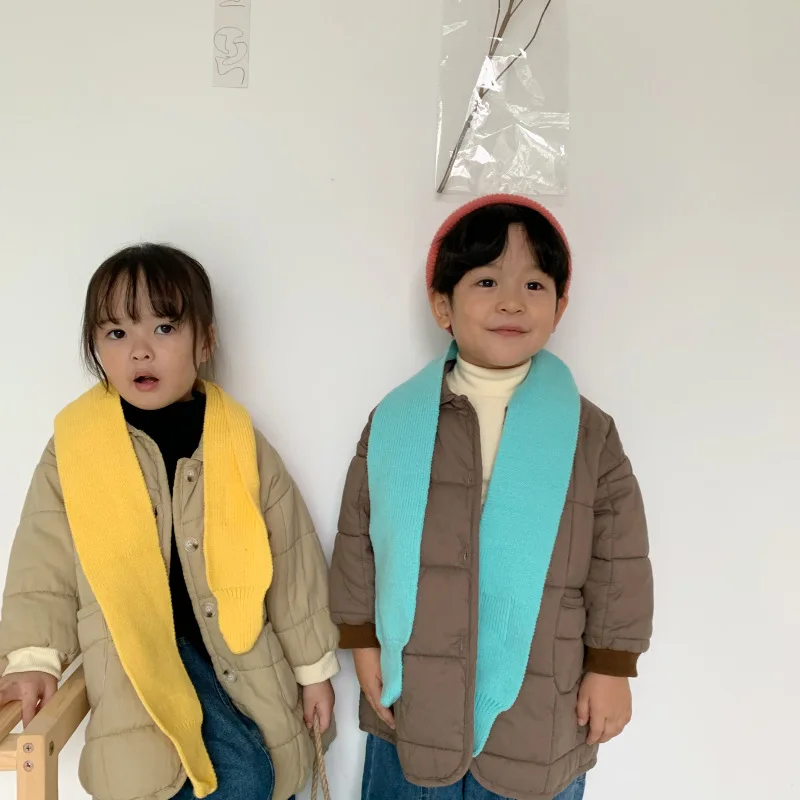 

2019 Korea Style Girls Boys Thicken Coat Autumn Winter Fashion Baby Jacket Kids Clothes 1-6 Years