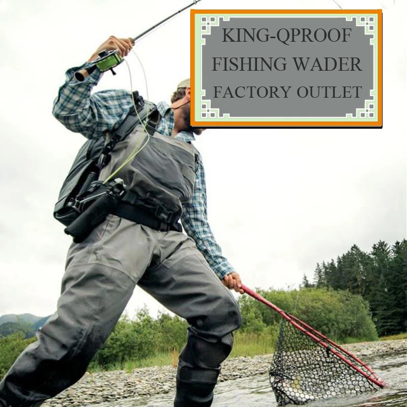 4 layer Stocking foot Chest Waders for Fly fishing Man Women Overalls