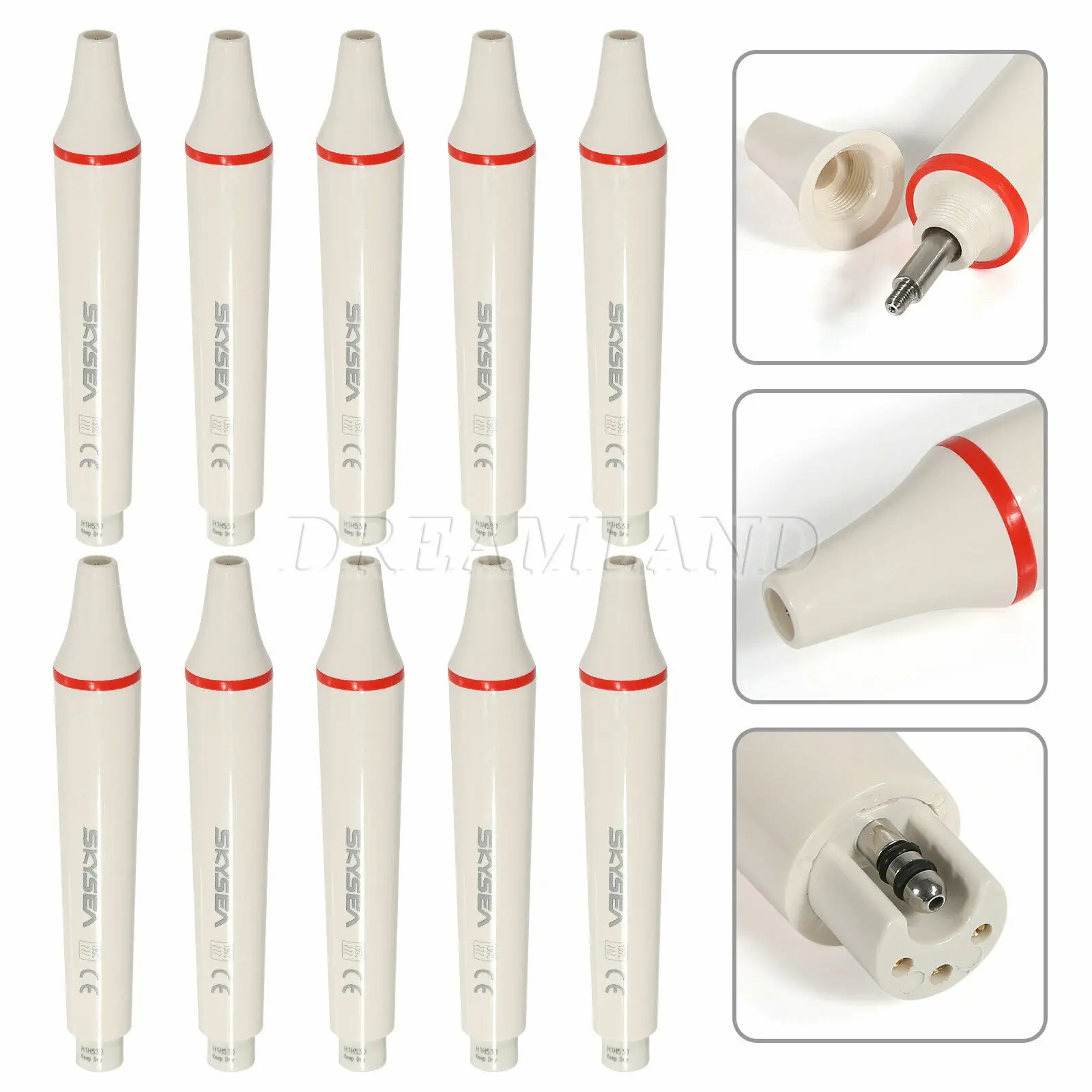 

1-10 PCS Dental 135°C Ultrasonic Piezo Scaler Detachable Handpiece fit Cavitron EMS