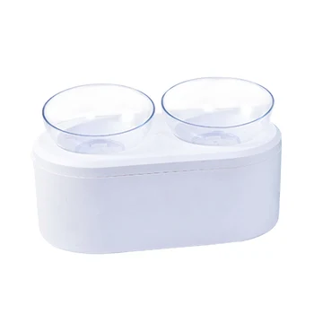 

Raised Feeder Leakproof Food Water Adjustable Angle Detachable Bowl Home Large Capacity PS Resin With Airtight Storage Cat Dog