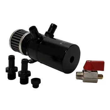 

Accessories Recycling Exhaust Car Universal Oil Catch Can Aluminium Alloy Tank Separator Pot
