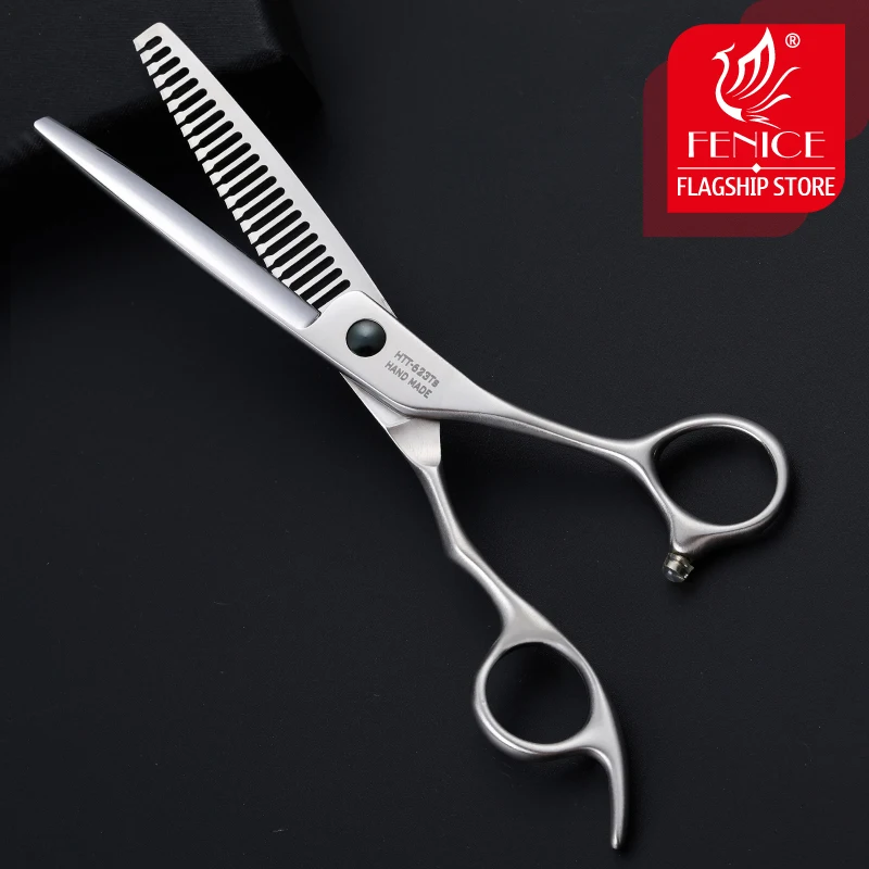 Fenice профессиональные ножницы для волос 6,0 дюймов японские 440C филировочные ножницы бесследные 23 зубы истончение скорость 30% Парикмахерская