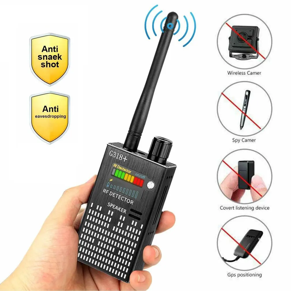 G318 + анти-шпионский усилитель сигнала детектор радиочастот шпион Ошибка GPS трекер поисковый Tracer Finder 2G 3g 4G Детектор